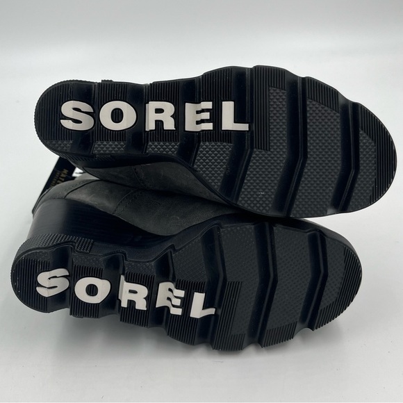 Sorel Gray Distressed Joan Of Arctic Wedge III Chelsea Boots Size 7 - Picture 6 of 11